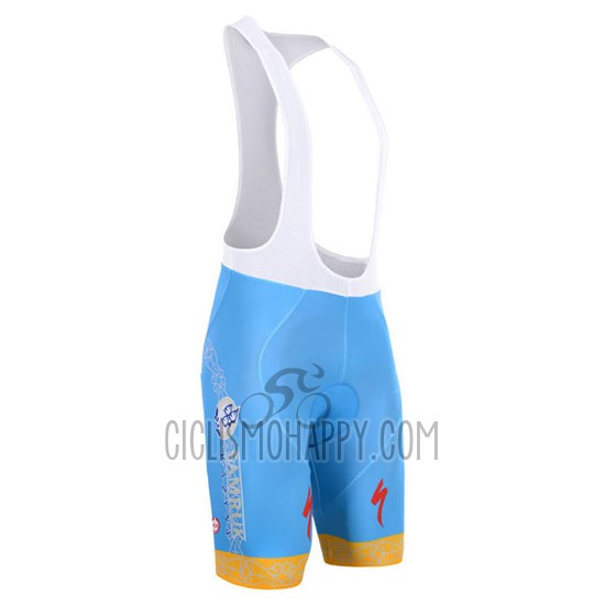 Astana Cycling Jersey Bib Short 2015 Short Sleeve Light Blue